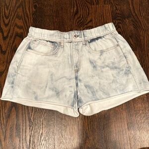 Rag & Bone Miramar faux denim sweat shorts